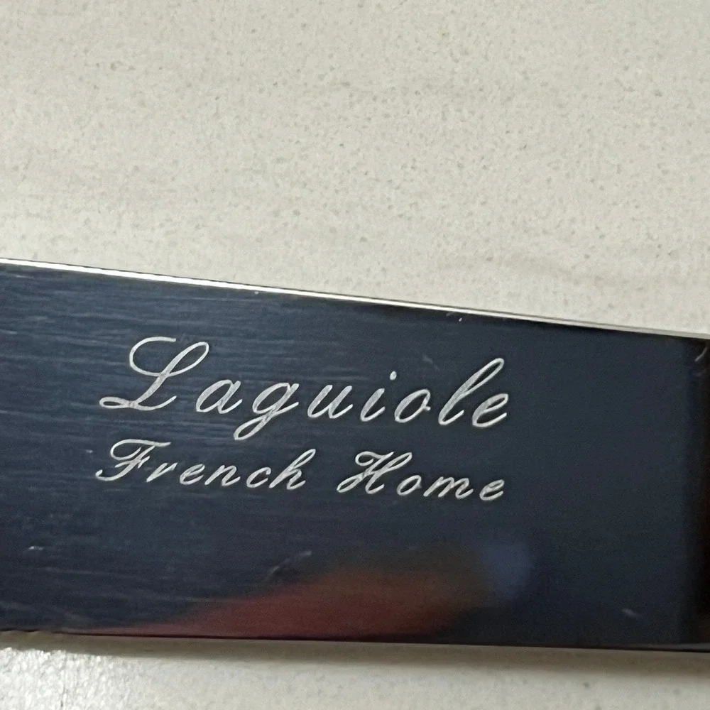 Laguiole‎ Jean Dubost French Home 8pc Flatware Set Blue Stainless